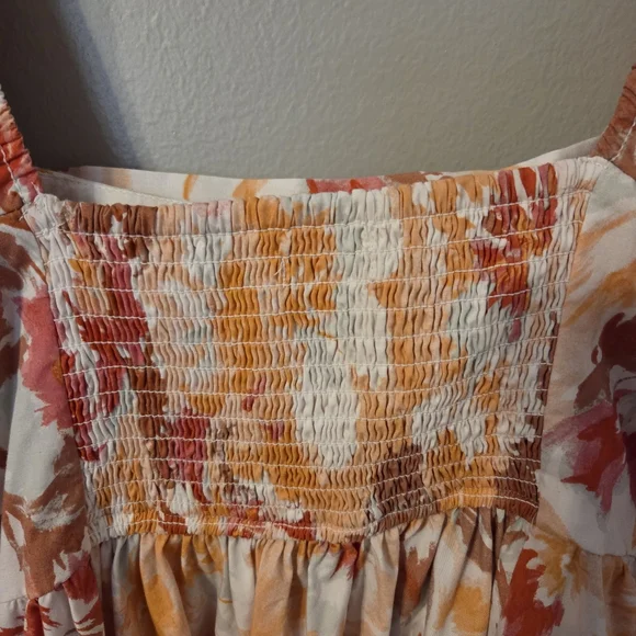 Abercrombie & Fitch Women's Emerson Floral Puff Sleeve Mini Babydoll Dress Sz S - Picture 7 of 15